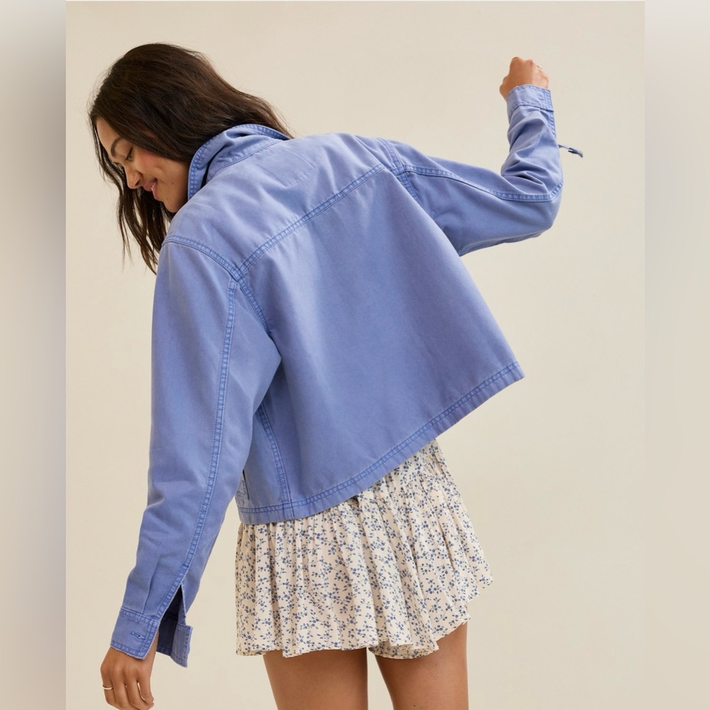 AERIE Cropped Chore Jacket - Picture 3 of 6